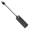 Hub Usb C3tech 29593 3 Portas Usb 2.0 Com Leitor Sd E Micro Sd Preto