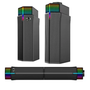 Caixa De Som Redragon Yorick Gs511 Rgb Bluetooth Soundbar Preto