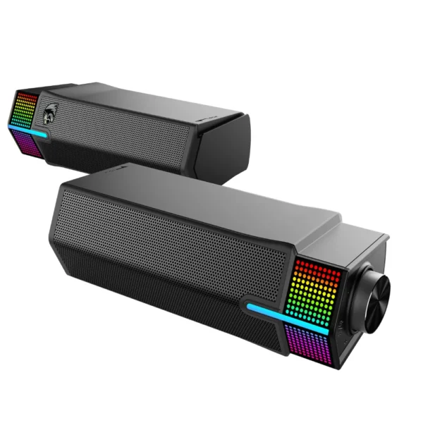 Caixa De Som Redragon Yorick Gs511 Rgb Bluetooth Soundbar Preto
