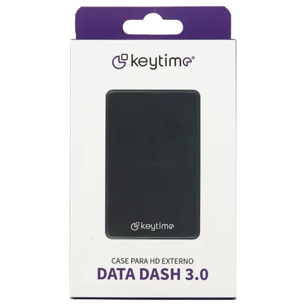 Case Para Hd Externo Keytime Data Dash 3 Usb 3.0 2.5 Pol Preto