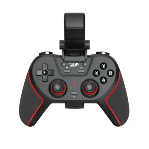 Controle Gamer Redragon Sempiten G712 Sem Fio Bluetooth 2.4Ghz Preto E Vermelho