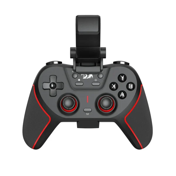 Controle Gamer Redragon Sempiten G712 Sem Fio Bluetooth 2.4Ghz Preto E Vermelho