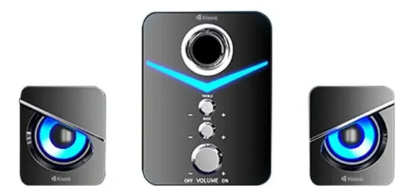 Caixa De Som Kisonli Powervibe U3100 7W Usb Preto