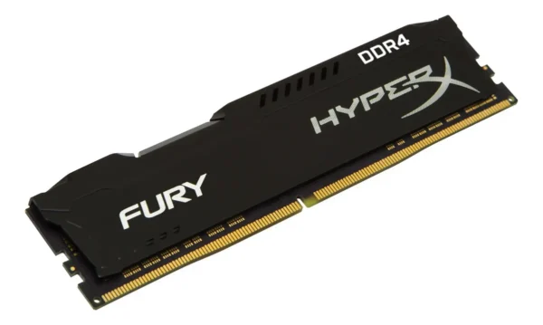 Memória Ram Kingston Hyperx Fury 8Gb Ddr4 2400Mhz Cl15 Preto