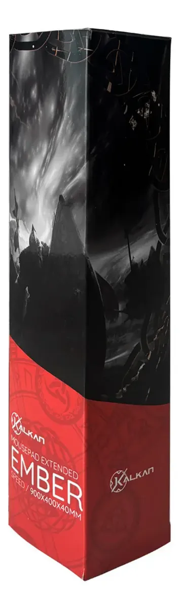 Mousepad Gamer Kalkan Ember Extended Speed 900X400x4mm Preto
