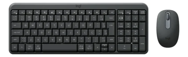 Kit Teclado E Mouse Sem Fio Logitech Mk250 Bluetooth Abnt2 Grafite