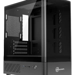 Gabinete Gamer Kalkan Avalon Curve Micro-Atx Vidro Temperado Sem Fan Preto