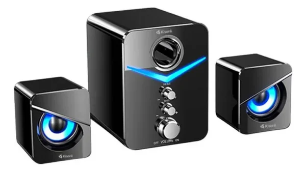 Caixa De Som Kisonli Powervibe U3100 7W Usb Preto