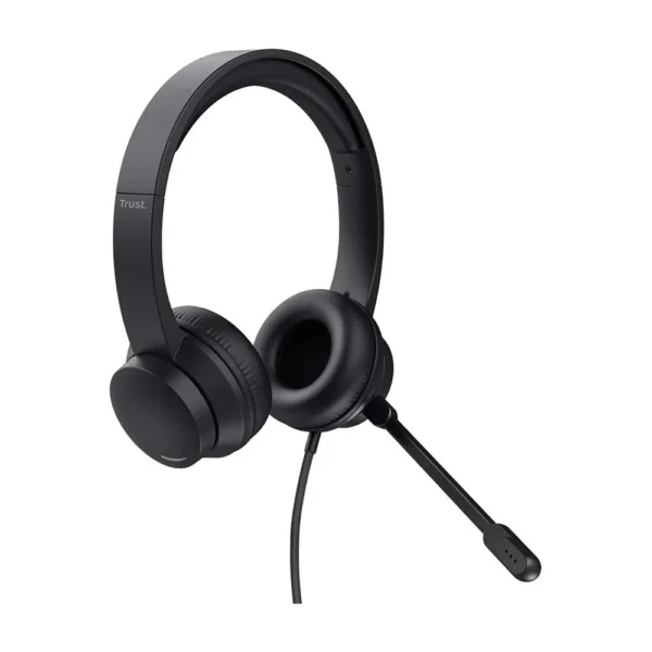 Headset Office Trust Ayda 25087 Com Fio P2 Preto
