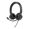 Headset Office Trust Ayda 25087 Com Fio P2 Preto