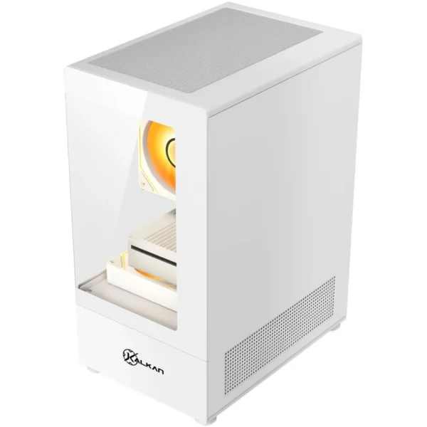 Gabinete Gamer Kalkan Hakon Micro-Atx Vidro Temperado Sem Fan Branco