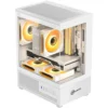 Gabinete Gamer Kalkan Hakon Micro-Atx Vidro Temperado Sem Fan Branco