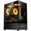 Gabinete Gamer Kalkan Hakon Micro-Atx Vidro Temperado Sem Fan Preto