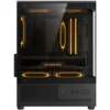 Gabinete Gamer Kalkan Hakon Micro-Atx Vidro Temperado Sem Fan Preto
