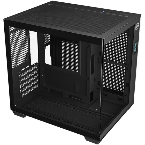 Gabinete Gamer Kalkan Midgard Digital Aquário Micro-Atx Vidro Temperado Sem Fan Preto