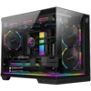 Gabinete Gamer Kalkan Saga Rgb Aquário Micro-Atx Vidro Temperado Sem Fan Preto