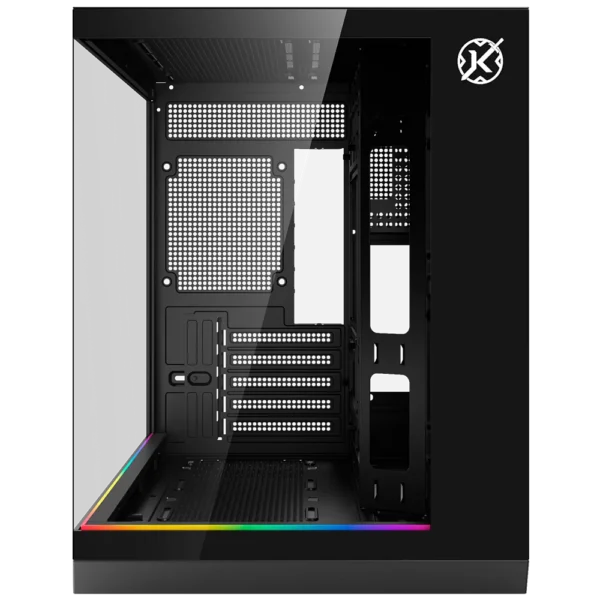 Gabinete Gamer Kalkan Saga Rgb Aquário Micro-Atx Vidro Temperado Sem Fan Preto