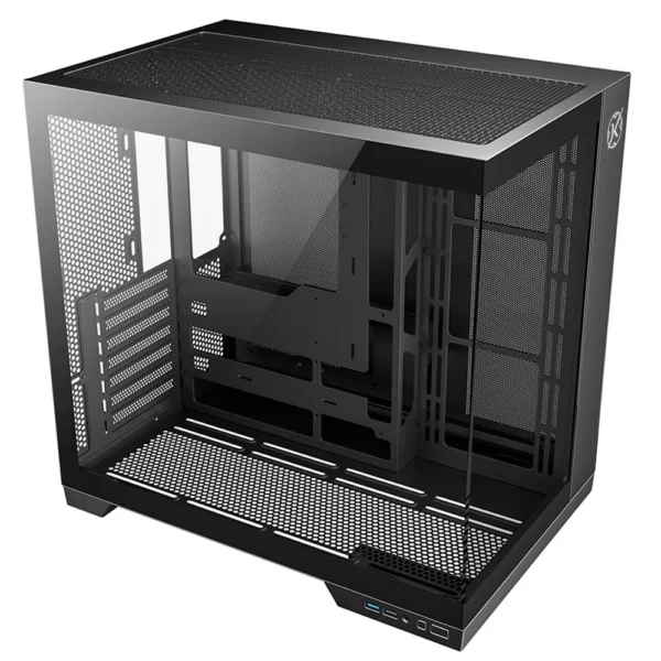 Gabinete Gamer Kalkan Asgard Aquário Atx Vidro Temperado Sem Fan Preto
