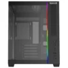 Gabinete Gamer Redragon Wideload Mini Lite Rgb Micro-Atx Vidro Temperado Sem Fan Preto