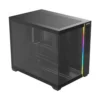 Gabinete Gamer Redragon Wideload Mini Lite Rgb Micro-Atx Vidro Temperado Sem Fan Preto