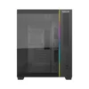 Gabinete Gamer Redragon Wideload Mini Lite Rgb Micro-Atx Vidro Temperado Sem Fan Preto