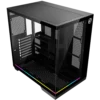 Gabinete Gamer Kalkan Skye Rgb Aquário Atx Vidro Temperado Sem Fan Preto