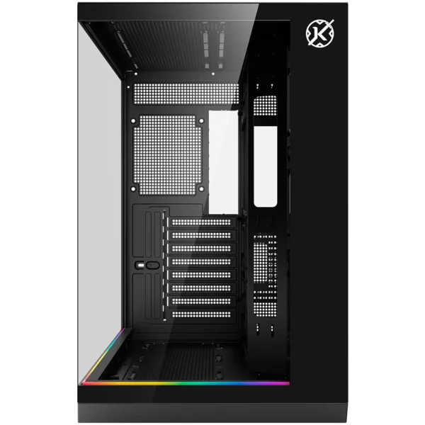 Gabinete Gamer Kalkan Skye Rgb Aquário Atx Vidro Temperado Sem Fan Preto
