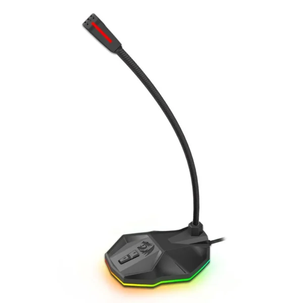 Microfone Gamer Redragon Stix Gm-99 Usb Rgb Preto