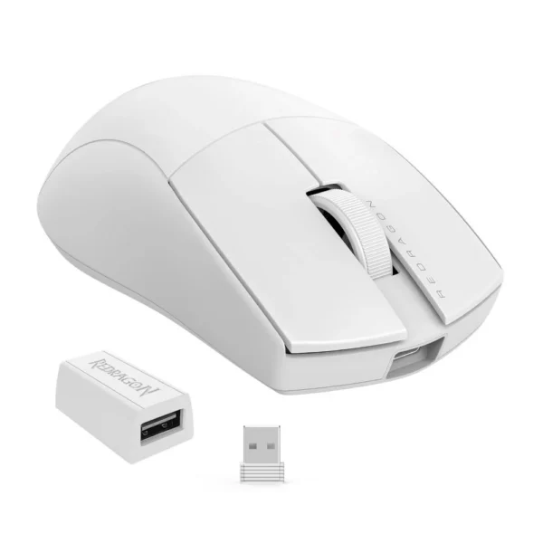 Mouse Gamer Redragon King Pro Sem Fio M916w-Pro-1K 26000 Dpi Branco