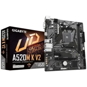 Placa Mãe Gigabyte A520m K V2 Amd Am4 Ddr4 Hdmi D-Sub M.2 Usb 3.2