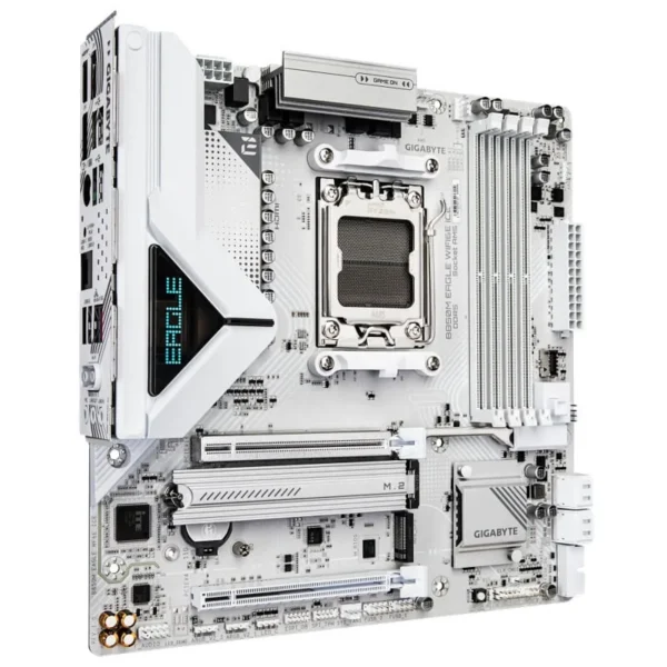 Placa Mãe Gigabyte B850m Eagle Wi-Fi 6E Ice Amd Am5 Ddr5 Branco