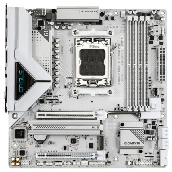 Placa Mãe Gigabyte B850m Eagle Wi-Fi 6E Ice Amd Am5 Ddr5 Branco