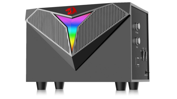 Caixa De Som Redragon Toccata Gs700 2.1 Rgb Usb P2 Preto