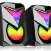Caixa De Som Redragon Toccata Gs700 2.1 Rgb Usb P2 Preto