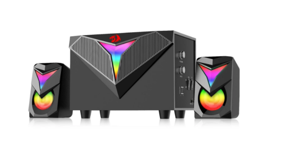 Caixa De Som Redragon Toccata Gs700 2.1 Rgb Usb P2 Preto