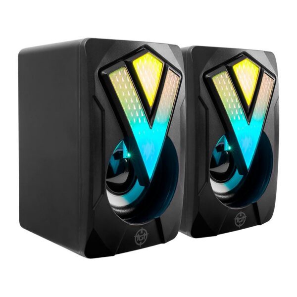 Caixa De Som Tgt Spheris Rainbow 2X3w Rms Usb Preto