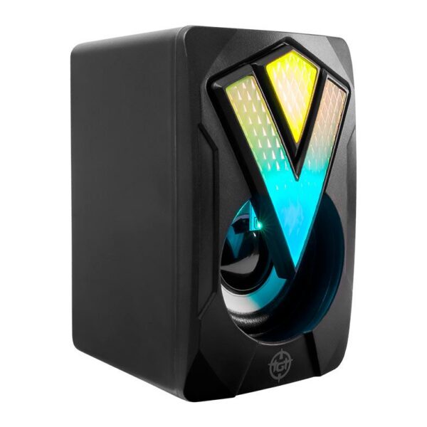 Caixa De Som Tgt Spheris Rainbow 2X3w Rms Usb Preto