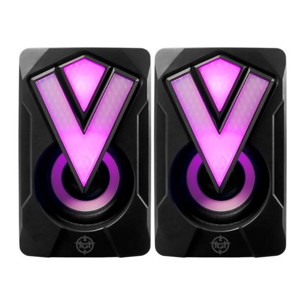 Caixa De Som Tgt Spheris Rainbow 2X3w Rms Usb Preto