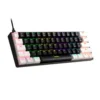 Teclado Mecânico Gamer Gamdias Aura Gk2 Abnt2 Switch Marrom Rainbow Preto E Branco