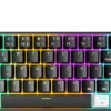 Teclado Mecânico Gamer Gamdias Aura Gk2 Abnt2 Switch Marrom Rainbow Preto E Branco