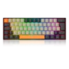Teclado Mecânico Gamer Redragon Draconic Pro Sem Fio Abnt2 Switch Marrom Rgb Cinza Laranja E Preto