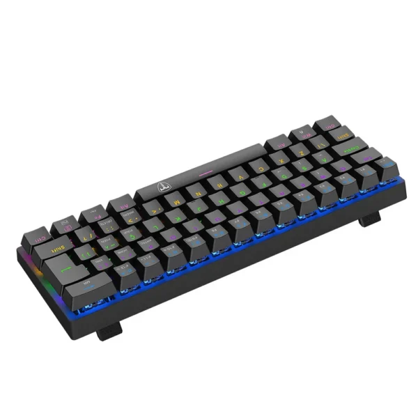 Teclado Mecânico Gamer T-Dagger Arena T-Tgk321-Br Abnt2 Switch Marrom Rainbow Preto