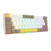 Teclado Mecânico Gamer Redragon Draconic Pro Sem Fio Abnt2 Switch Marrom Rgb Branco Cinza E Amarelo