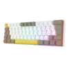 Teclado Mecânico Gamer Redragon Draconic Pro Sem Fio Abnt2 Switch Marrom Rgb Branco Cinza E Amarelo