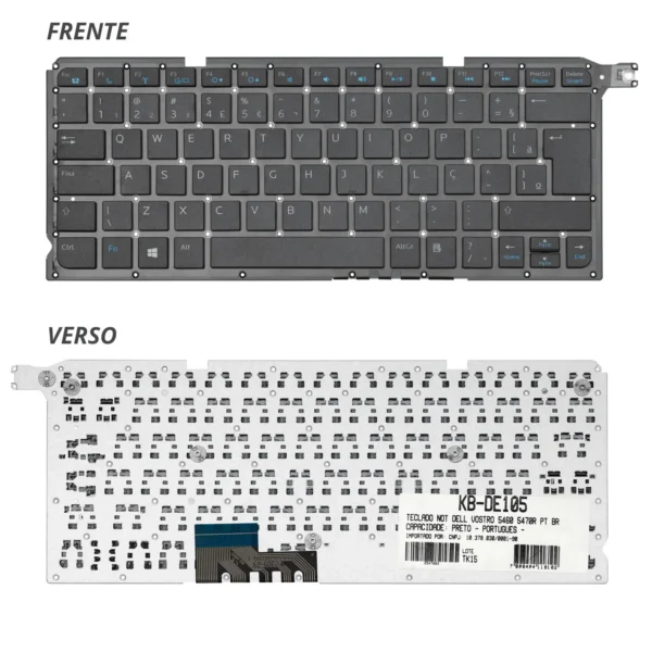 Teclado Dell Vostro 5460 Kb-De105 Abnt2 Preto