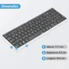 Teclado Dell Inspiron 15-5567 Kb-De111 Abnt2 Sem Retroiluminação Preto