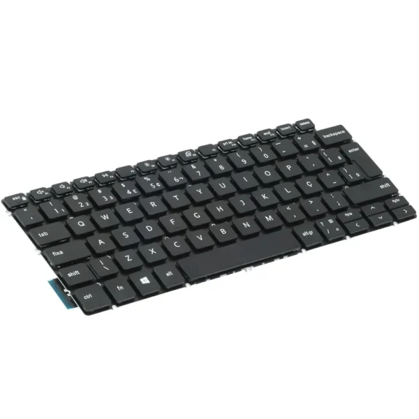 Teclado Dell Latitude 3410 Kb-De113 Abnt2 Preto Sem Moldura