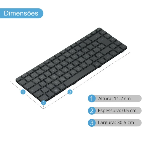 Teclado Compaq Presario Cq42 G42 Kb-Hpcq42 Abnt2 Preto
