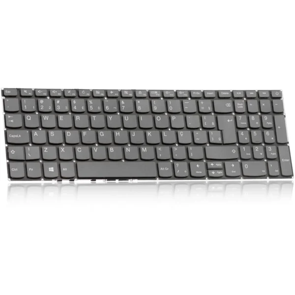 Teclado Lenovo Ideapad 320 Kb-Le113 Abnt2 Cinza