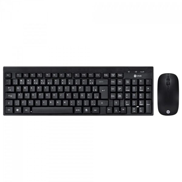 Kit Teclado E Mouse Vinik Dynamic Corp Cmw200 Sem Fio Abnt2 Preto